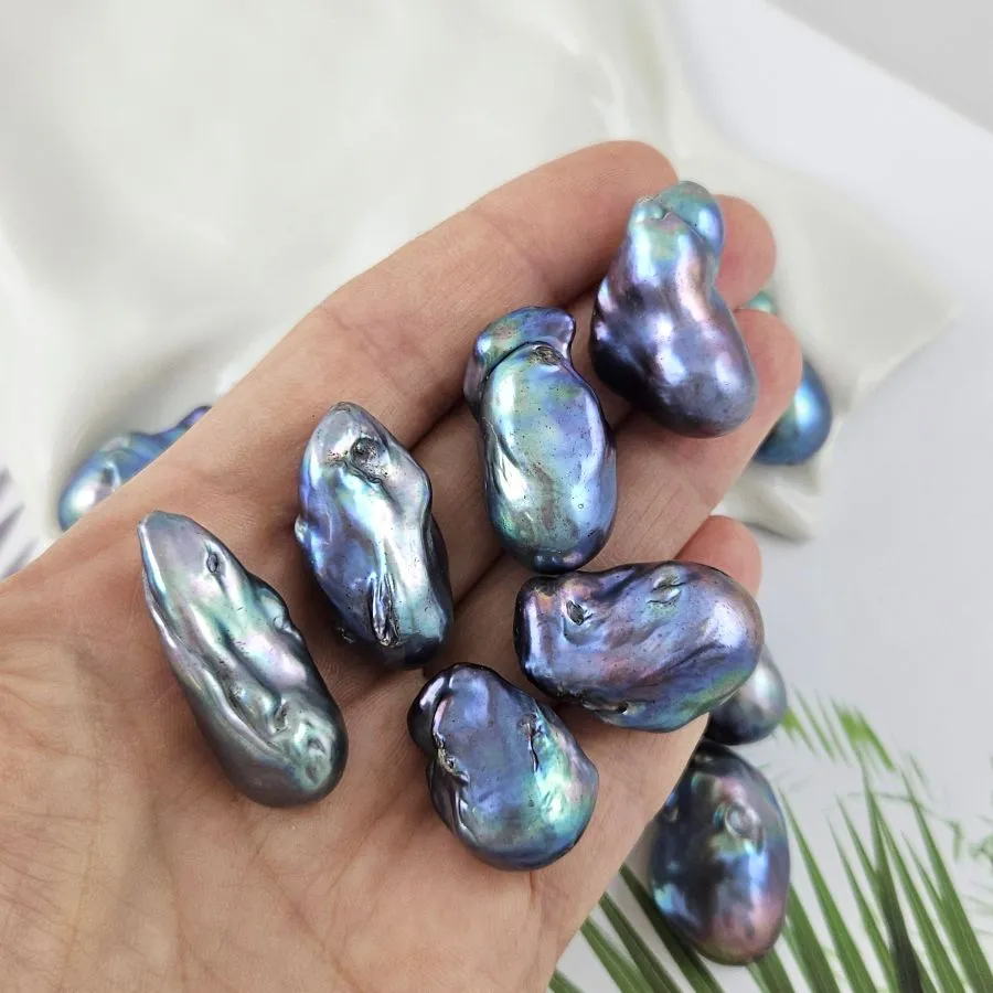 1 шт. Жемчуг барочный крупный 22-33х13-15 мм темный (1011-Б) купить в #REGION_P# | Заказать в интернет-магазине Viva Beads
