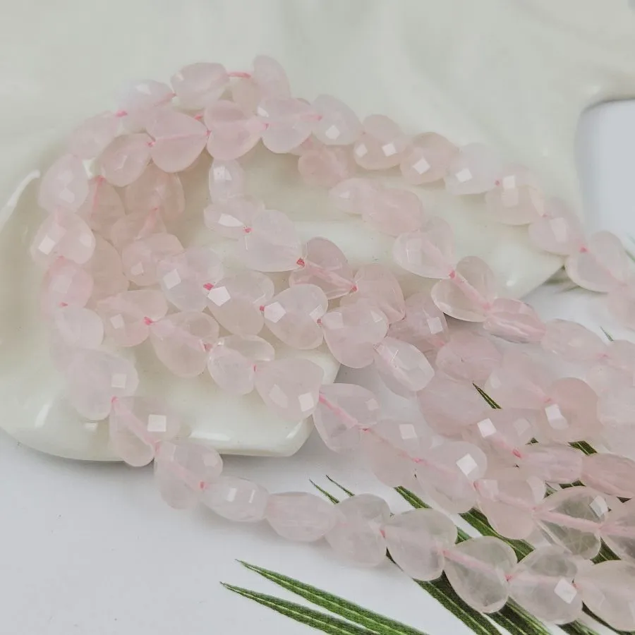 1 шт. Розовый кварц натуральный 8 мм бусина граненое Сердце (8477-8) купить в Воронеже | Заказать в интернет-магазине Viva Beads
