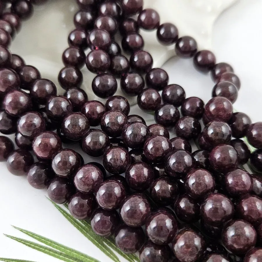 Нить 19 см Гранат натуральный ок. 8.5 мм, бусина гладкий шар (2370) купить в Воронеже | Заказать в интернет-магазине Viva Beads
