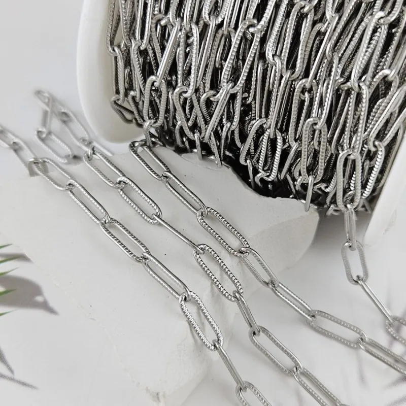 50 см Цепь текстурированная толщиной 4 мм, нержавеющая сталь (10070) купить с доставкой по России | Интернет-магазин Viva Beads