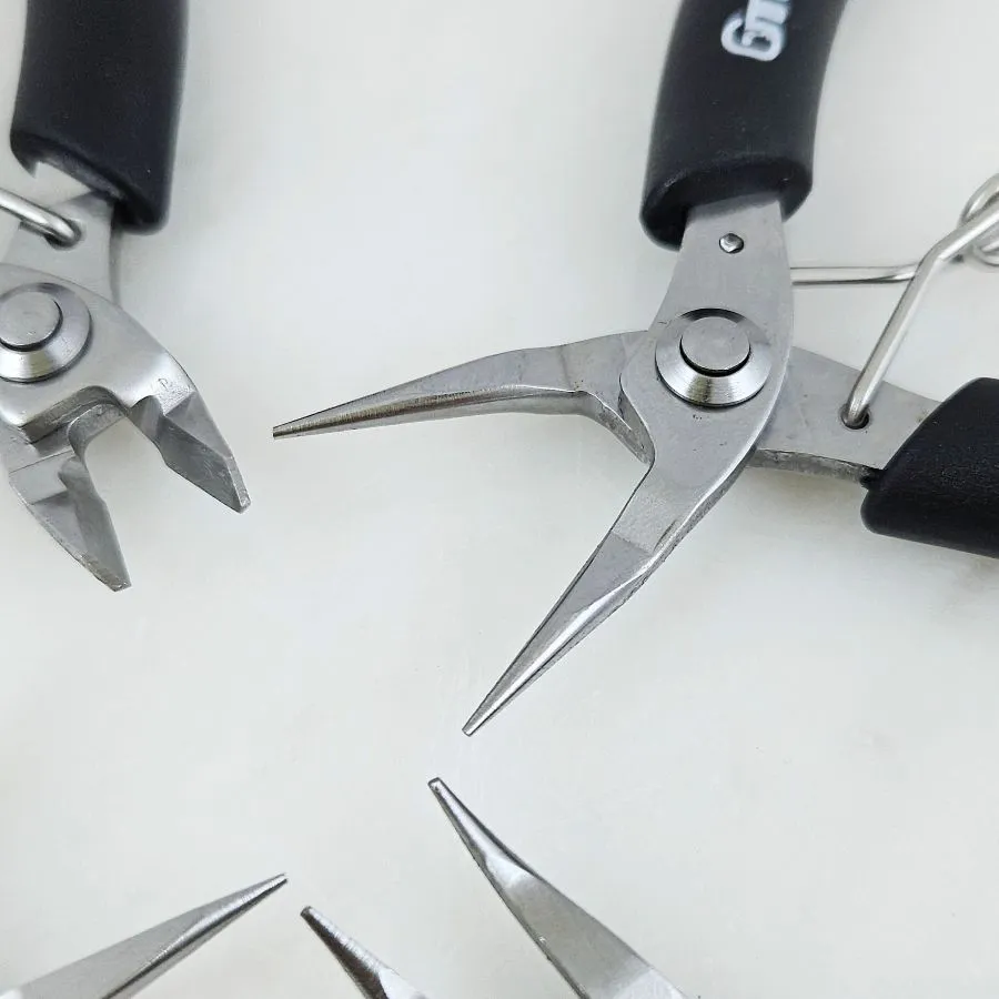 4 шт. Набор инструментов: кусачки, круглогубцы, тонкогубцы, утконосы GT (НАБОР-GT) инструмент для сборки украшений купить с доставкой по России | Интернет-магазин Viva Beads