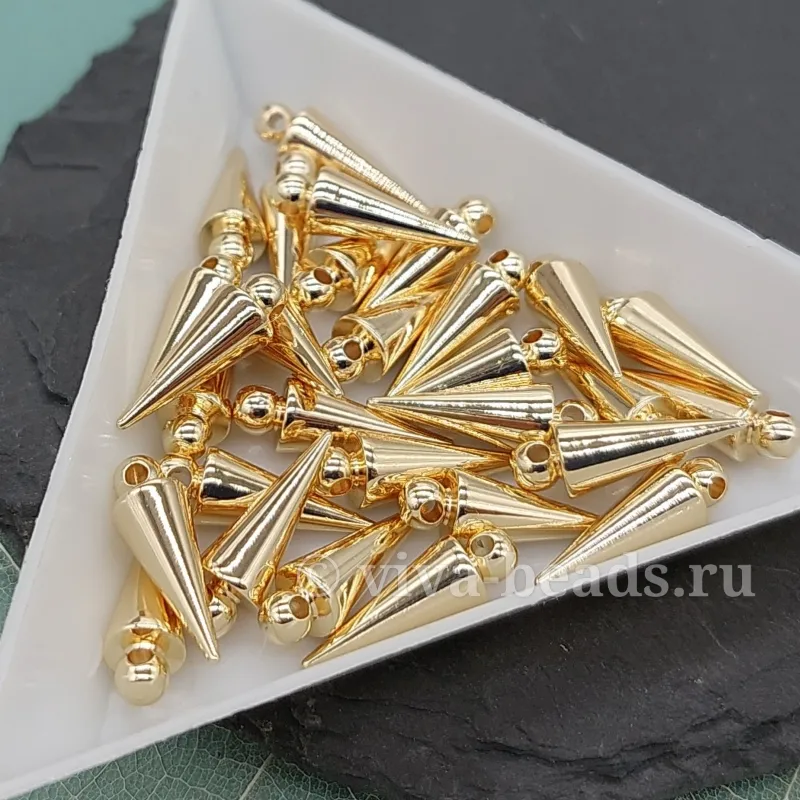 УЦЕНКА Подвеска Шип 15х5 мм позолота (6605-15-З-УЦ)