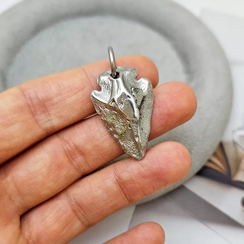 Подвеска кулон треугольник мятый металл 29.4х19 мм нержавеющая сталь (9171) купить с доставкой по России | Интернет-магазин Viva Beads