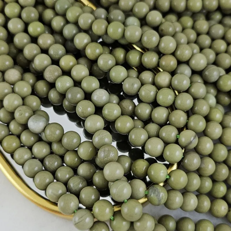 Нить 18 см Агат Авокадо ок. 8.2 мм бусины гладкий шар (10267-8) для бижутерии купить с доставкой по России | Интернет‑магазин Viva Beads
