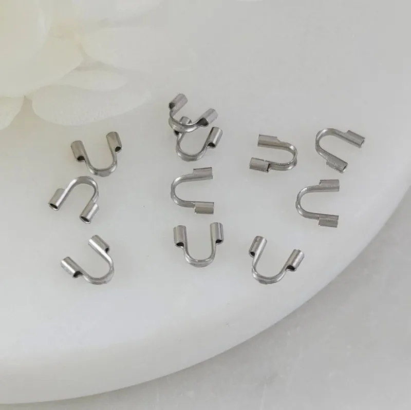 1 шт. Защита тросика, протектор 5.3x4.8x1.2 мм нержавеющая сталь (7493) купить с доставкой по России | Интернет-магазин Viva Beads