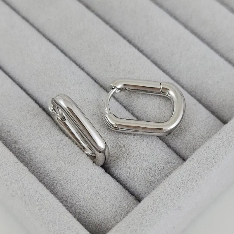 Швензы конго, бублики овальные 20х15х3.5 мм родиевое покрытие (5032-Р) купить с доставкой по России | Интернет-магазин Viva Beads