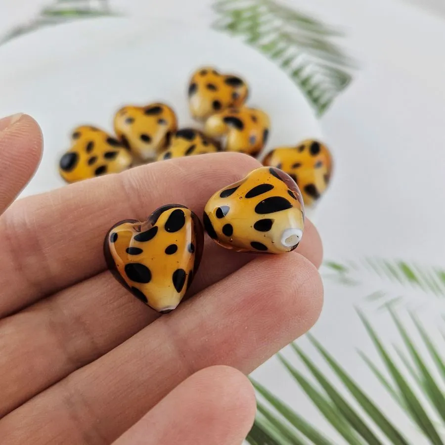 Бусина лэмпворк Сердце ок. 15 мм, коричневый (10030-КОР) купить в Воронеже  | Заказать в интернет-магазине Viva Beads
