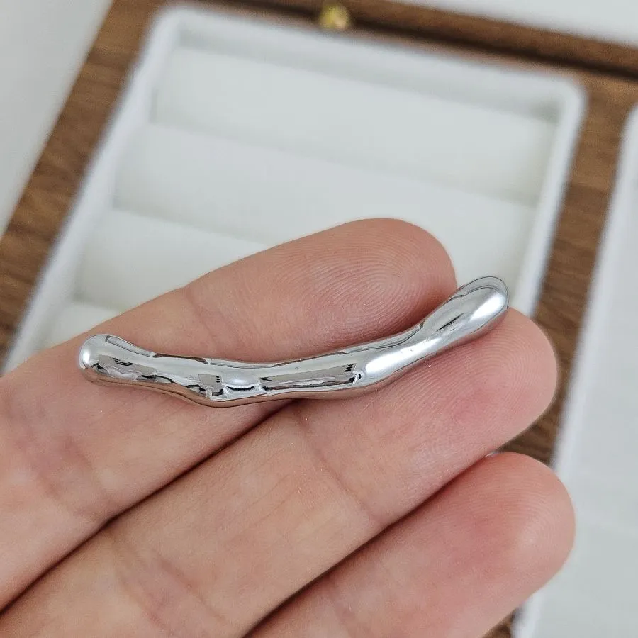 Бусина разделитель трубочка 40х5.1 мм, родиевое покрытие (9580-40-Р) купить с доставкой по России | Интернет-магазин Viva Beads