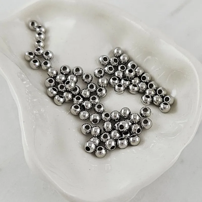 10 шт. Бусина разделитель 4х3 мм, нержавеющая сталь (8492-4) купить с доставкой по России | Интернет-магазин Viva Beads