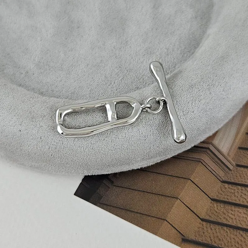 Замок тоггл овальный, кольцо 25х10 мм родиевое покрытие (9365-Р) замок для украшений купить с доставкой по России | Интернет-магазин Viva Beads