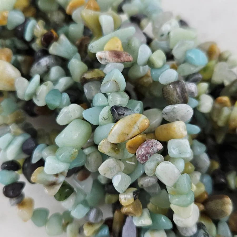 Нить 39 см Амазонит натуральный ок. 5-8 мм бусины каменная крошка (10124) для бижутерии купить с доставкой по России | Интернет‑магазин Viva Beads
