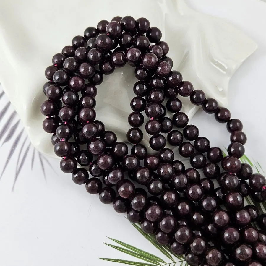 Нить 19 см Гранат натуральный ок. 8.5 мм, бусина гладкий шар (2370) купить в Воронеже | Заказать в интернет-магазине Viva Beads
