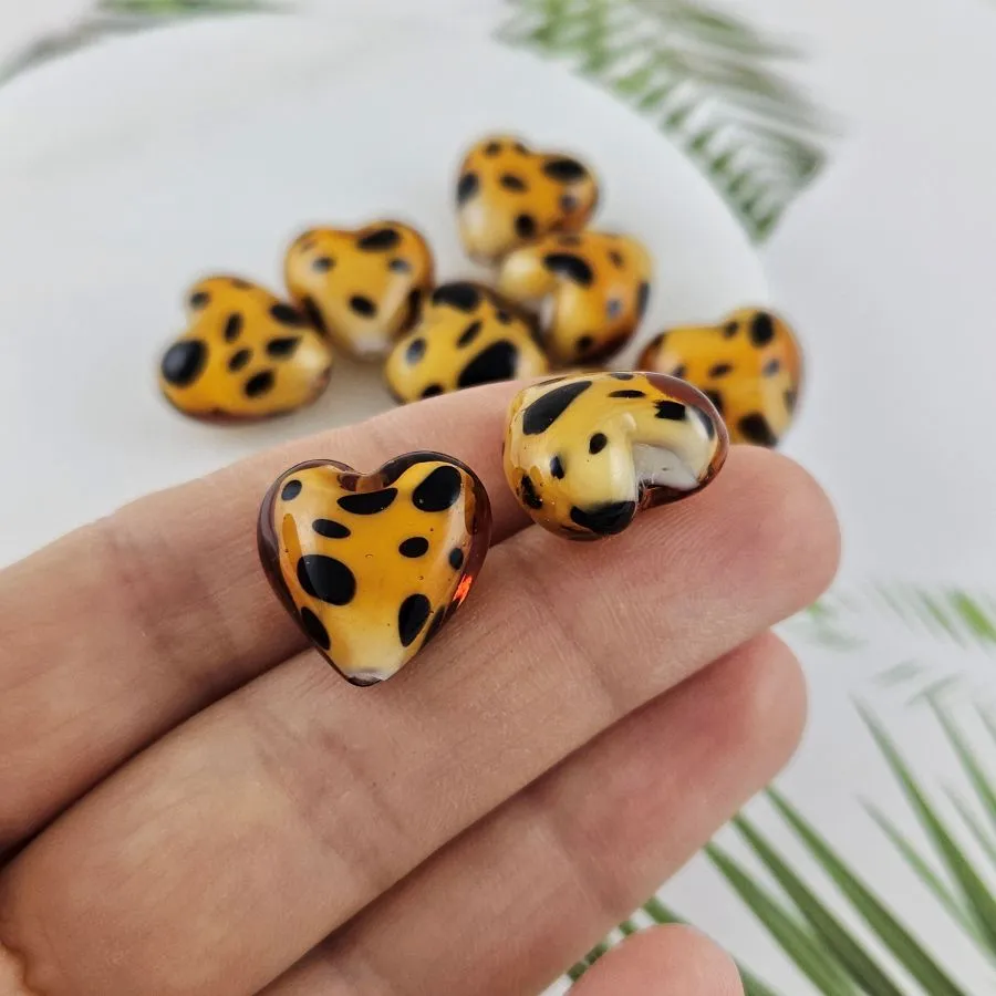 Бусина лэмпворк Сердце ок. 15 мм, коричневый (10030-КОР) купить в Воронеже  | Заказать в интернет-магазине Viva Beads
