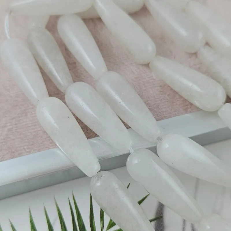  УЦЕНКА 1 шт. Кварц ок. 30х10 мм, бусины гладка капля (9936-КВ-УЦ)