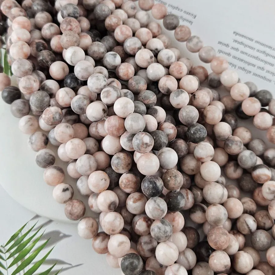 Нить 18 см Яшма розовая бусины ок. 10 мм тонированная, бусины гладкий шар (10051-10) для бижутерии купить с доставкой по России | Интернет‑магазин Viva Beads
