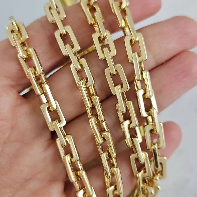 10 см Цепь толщиной 6.2 мм, позолота 14К (10288-З) купить с доставкой по России | Интернет-магазин Viva Beads