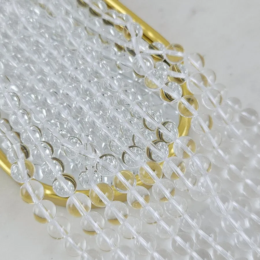 Нить 19 см Горный хрусталь натуральный ок. 8.7 мм, бусины гладкий шар,7А (7602-8-7А) для бижутерии купить с доставкой по России | Интернет‑магазин Viva Beads
