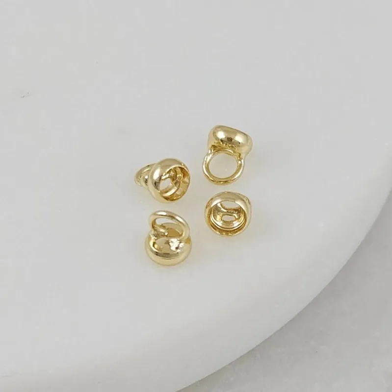 1 шт. Концевик кольцо 5.5х4.4 мм, позолота 14К (10192-З) купить с доставкой по России | Заказать в интернет-магазине Viva Beads
