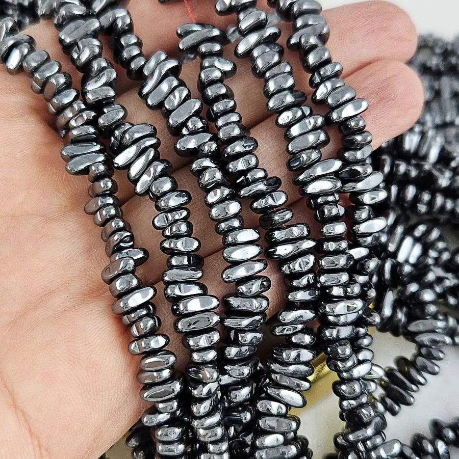 Нить 39 см Гематит, гематин 5-9x2.5-3 мм, бусины свободной формы, чипсы, цвет черный (8992-Ч) для бижутерии купить с доставкой по России | Интернет‑магазин Viva Beads
