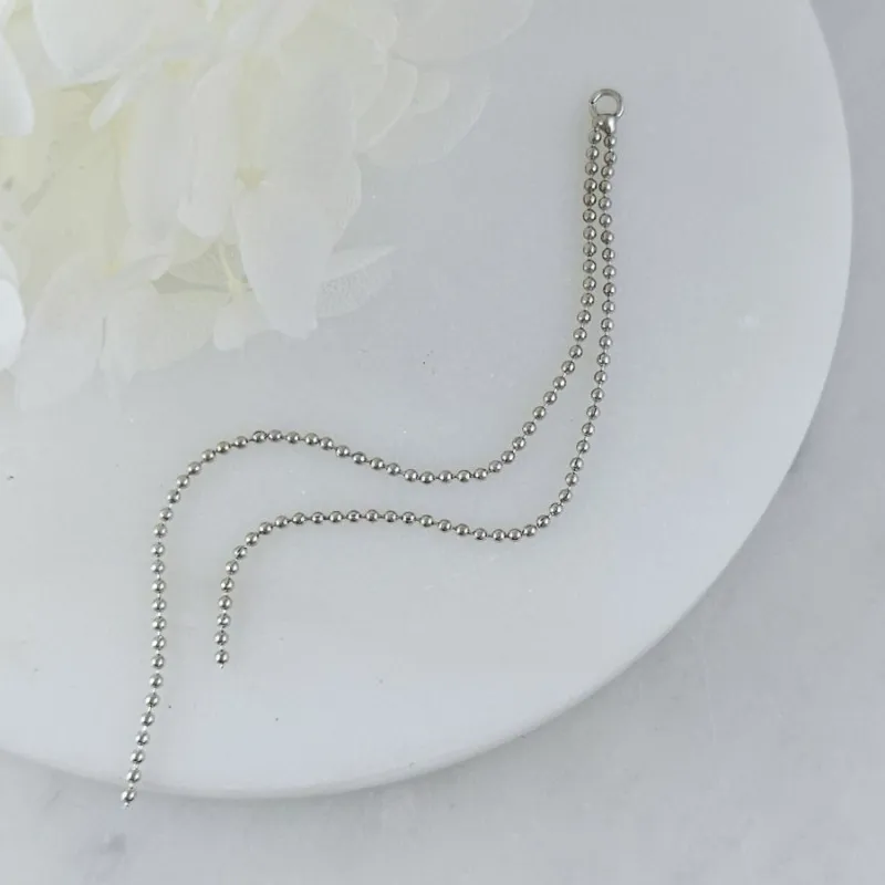 Подвеска с цепочками 9 см родиевое покрытие (10213-Р) купить с доставкой по России | Интернет-магазин Viva Beads