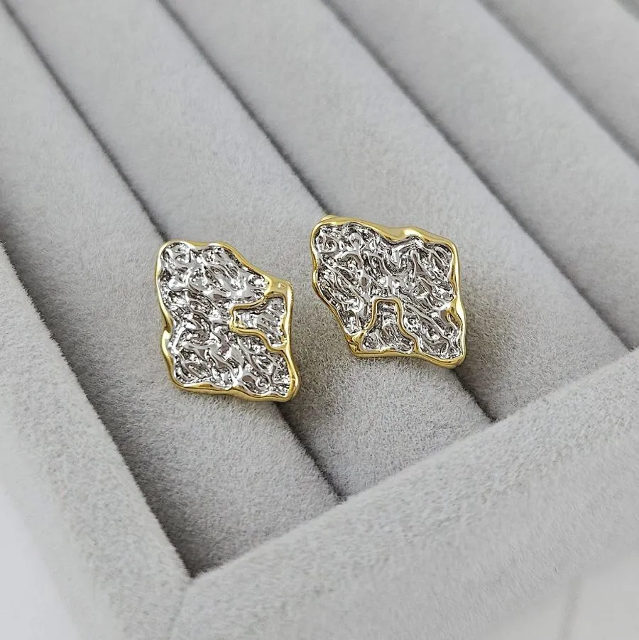 Швензы с замком 17х12.7 мм биколор, позолота 14К (9967-З) купить в Воронеже | Заказать в интернет-магазине Viva Beads
