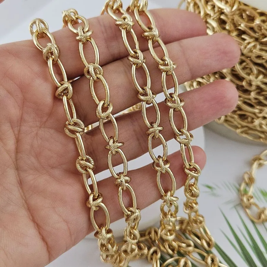 10 см Цепь овальная толщиной ок. 7 мм, позолота 14К (10003-З) купить в Воронеже  | Заказать в интернет-магазине Viva Beads
