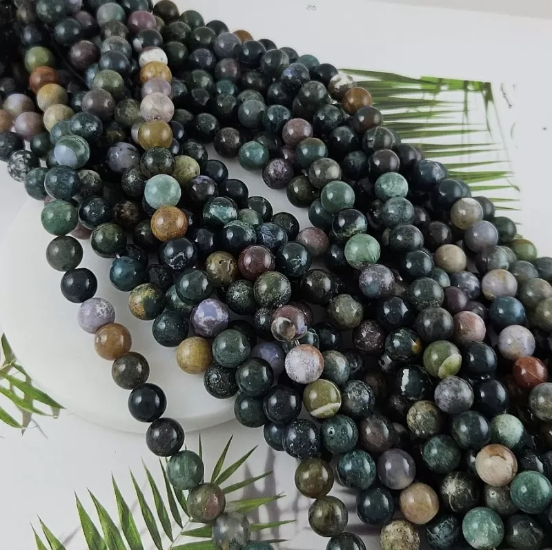 Нить 38 см Агат индийский натуральный ок. 10 мм бусина гладкий шар (9451-10) купить в Воронеже | Заказать в интернет-магазине Viva Beads
