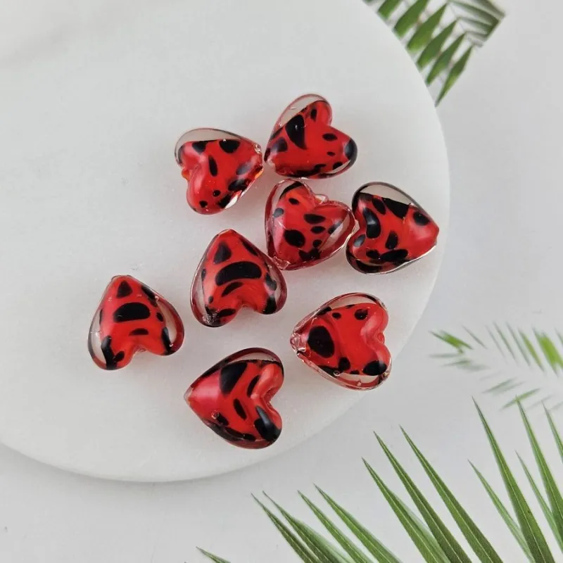 Бусина лэмпворк Сердце ок. 15.4х15.7х9.3 мм, красный (10030-КР) купить в Воронеже  | Заказать в интернет-магазине Viva Beads
