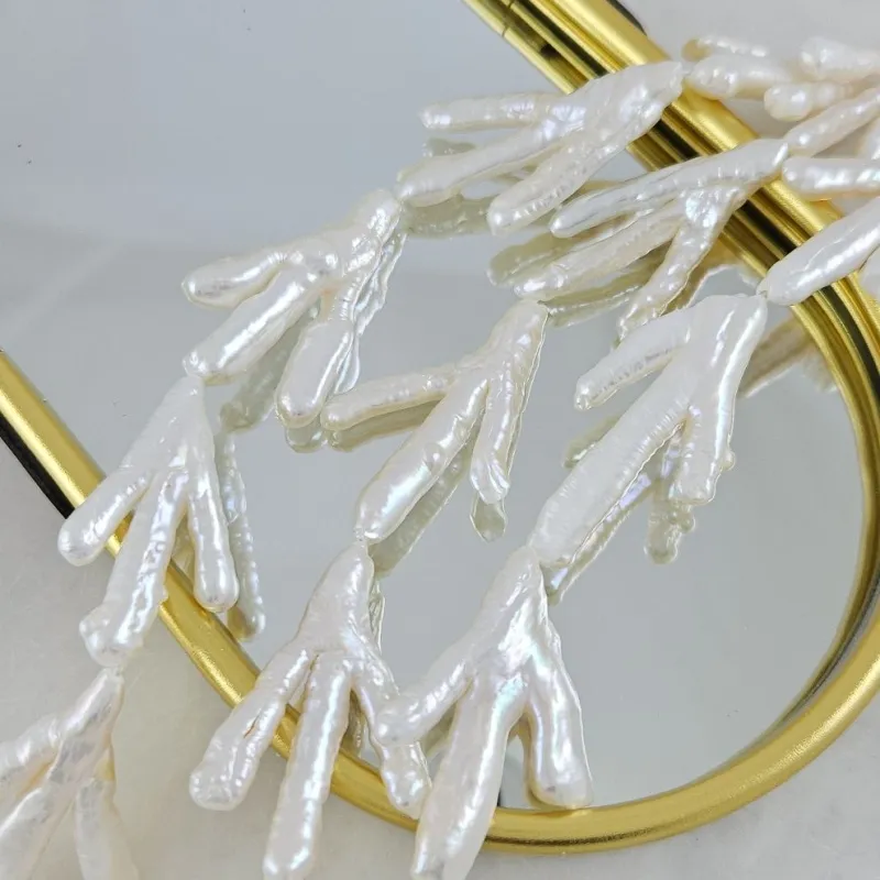 1 шт. Жемчуг речной барокко 34-37х18-26 мм, форма лапка, белый (10293) купить с доставкой по России | Интернет-магазин Viva Beads