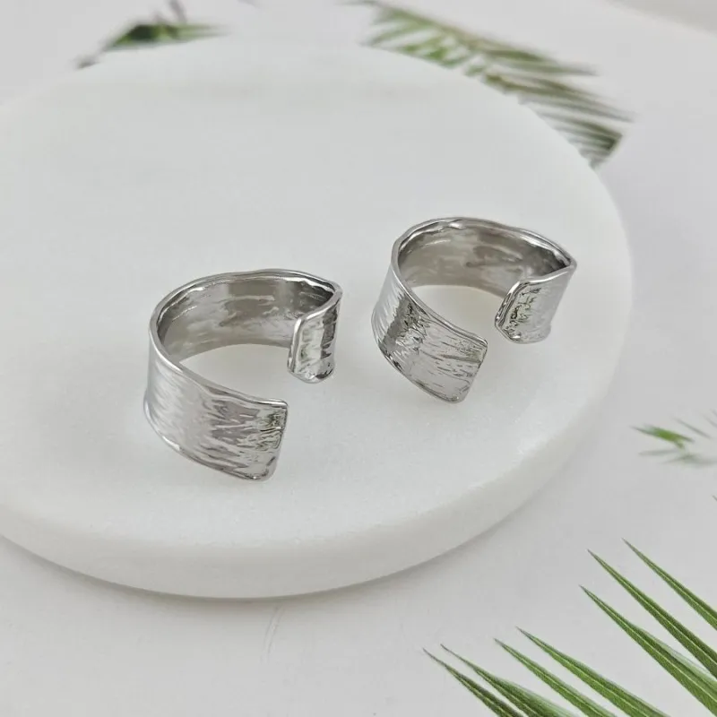 Кольцо Геометрия 18.5 размер, нержавеющая сталь (10012)