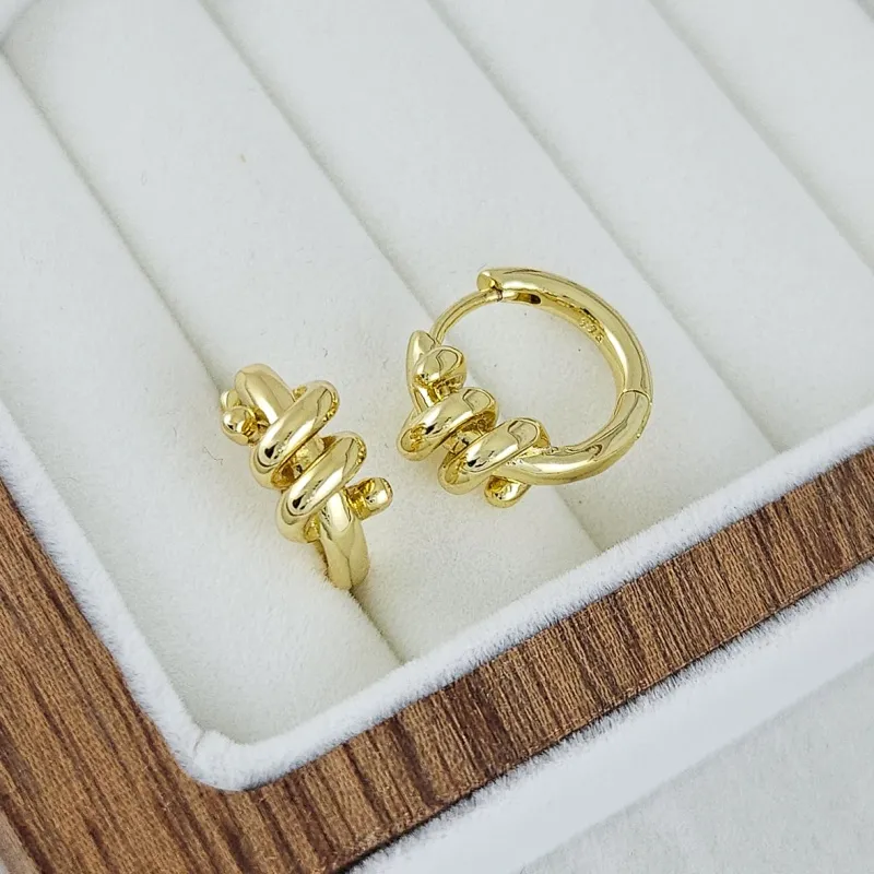 Швензы кольца, бублики, конго 15х17.8х2.6 мм Спираль, позолота 14К (10244-З) купить с доставкой по России | Интернет-магазин Viva Beads