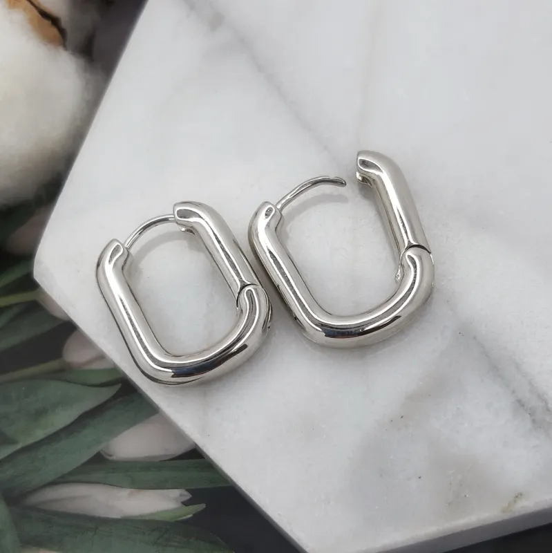 УЦЕНКА Швензы конго, бублики 20х15х3.5 мм родиевое покр. (5032-Р-УЦ)