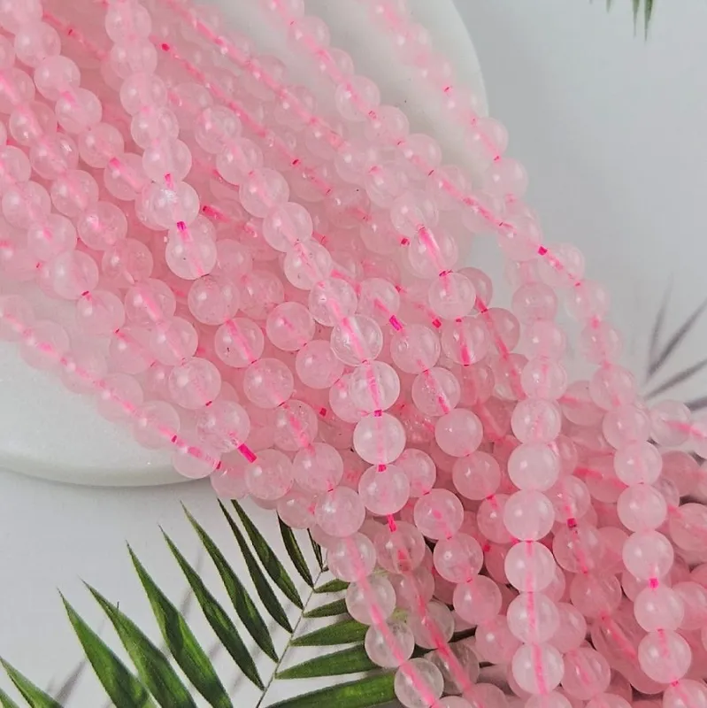 Нить 19 см Розовый кварц 6.1-6.3 мм бусина гладкий шар (767-6.2) купить в Воронеже | Заказать в интернет-магазине Viva Beads
