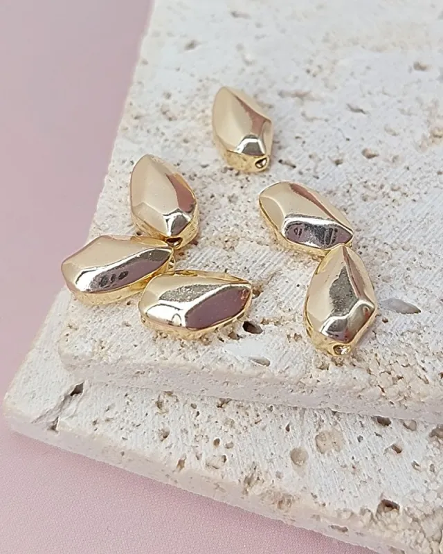 УЦЕНКА 1 шт. Бусина /разделитель/ многогранник 10.3х6.6х4.5 мм позолота (8144-З-УЦ) купить с доставкой по России | Интернет-магазин Viva Beads