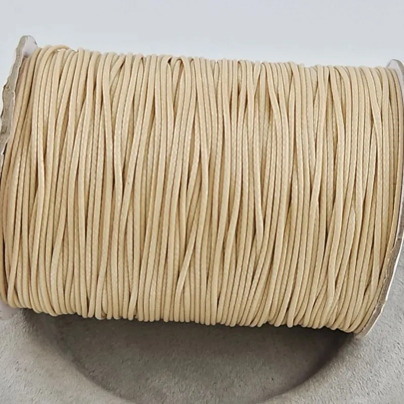 5 м Шнур вощеный нейлоновый 1-1.1 мм бежевый (9337 1 БЕЖ) купить с доставкой по России | Интернет-магазин Viva Beads