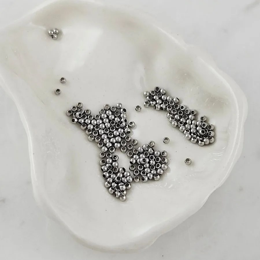 20 шт. Бусина разделитель  2x1.5 мм, нержавеющая сталь (6527) купить с доставкой по России | Интернет-магазин Viva Beads