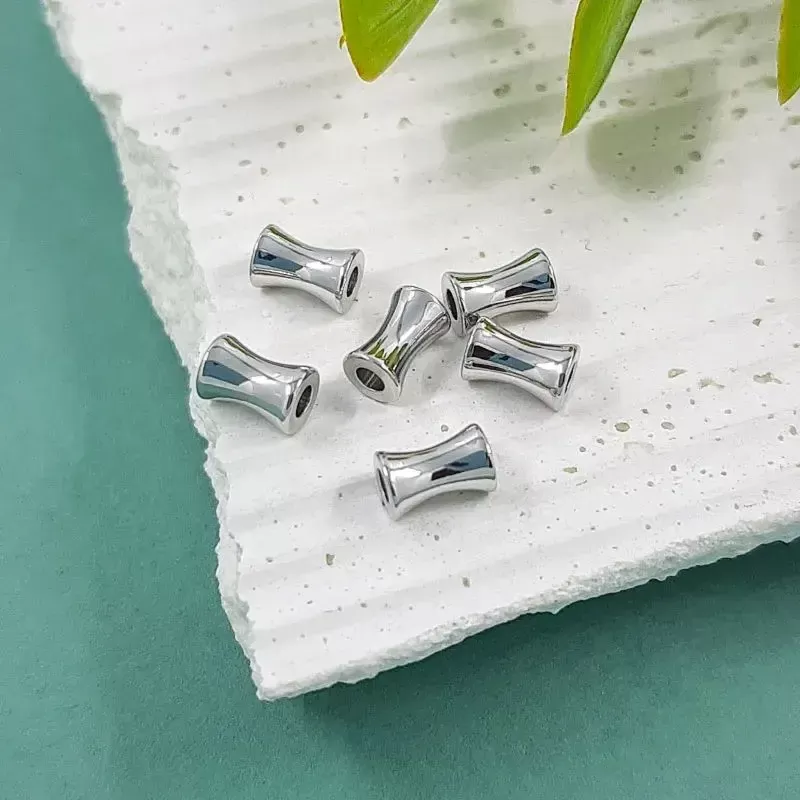 1 шт. Бусина разделитель 6х4 мм родиевое покр. (5575-Р) купить в Воронеже | Заказать в интернет-магазине Viva Beads
