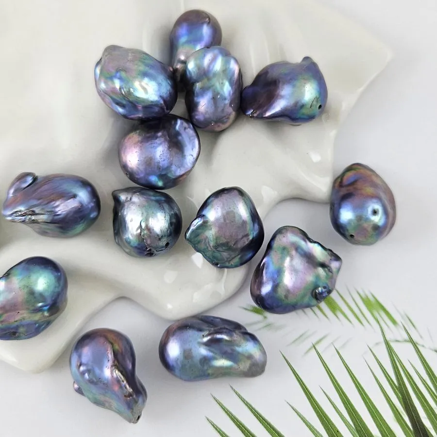 1 шт. Жемчуг барочный крупный 19-24х12-15 мм темный (1011-М) купить в #REGION_P# | Заказать в интернет-магазине Viva Beads
