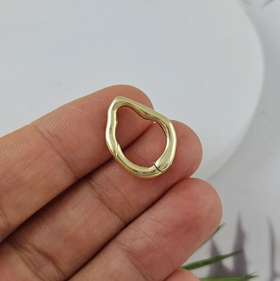 Замок карабин 18.6*14.1 мм позолота 14К (9828-З) купить в Воронеже | Заказать в интернет-магазине Viva Beads
