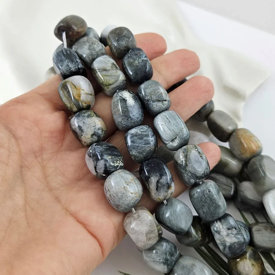 1 шт. Кошачий глаз серый ок. 13-17х9-12 мм бусины фри форм (1012) купить в Воронеже | Заказать в интернет-магазине Viva Beads
