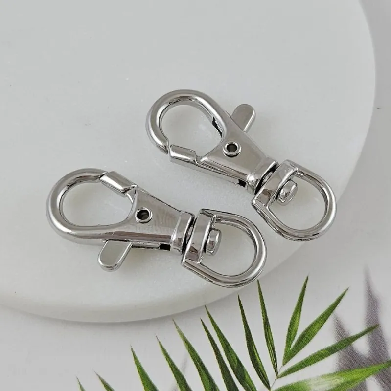 Замок овальный карабин 39 мм родиевое покрытие (8579-Р) купить в Воронеже | Заказать в интернет-магазине Viva Beads
