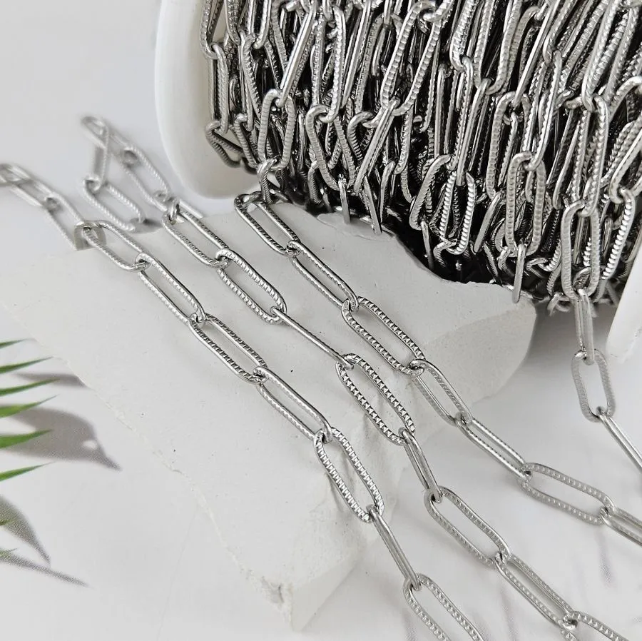 50 см Цепь текстурированная толщиной 4 мм, нержавеющая сталь (10070) купить с доставкой по России | Интернет-магазин Viva Beads