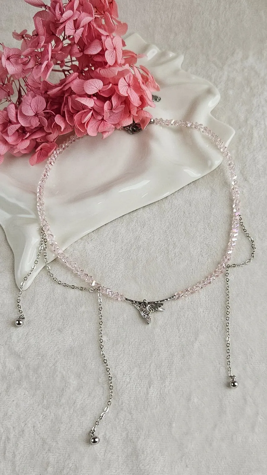 Чокер с подвесками и цепочками Крылья колибри - набор материалов (НАБОР-82) купить с доставкой по России | Интернет-магазин Viva Beads