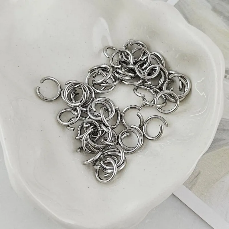 20 шт. Колечки 7x1 мм соединительные разъемные, нержавеющая сталь (7701-7х1) соединительные колечки и кольца-коннекторы купить с доставкой по России | Интернет-магазин Viva Beads