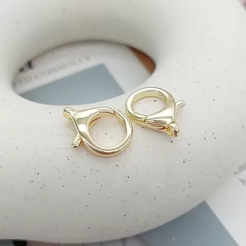 Замок карабин 19.5х13.5 мм позолота 14К (7675-З) купить в Воронеже | Заказать в интернет-магазине Viva Beads
