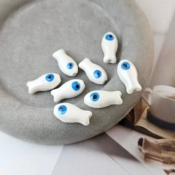 1 шт. Бусина рыбка ок. 20х10х8 мм белый, керамика (9193-Б) купить в Воронеже | Заказать в интернет-магазине Viva Beads
