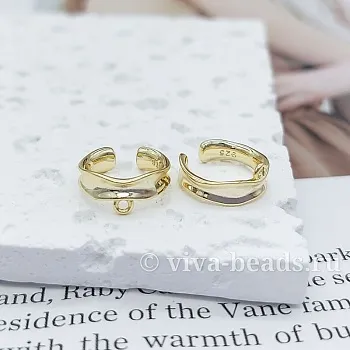 Кафф с петелькой 13.5х3.9 мм позолота (7151-З) швензы для серег купить с доставкой по России | Интернет-магазин Viva Beads