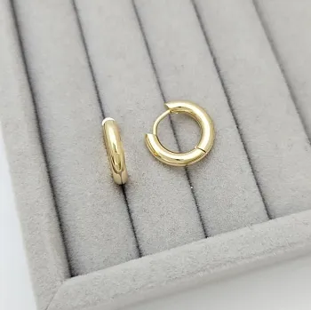 Швензы конго, бублики, кольца 16х3 мм в позолоте 14К (9122-З) купить с доставкой по России | Интернет-магазин Viva Beads