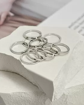 1 шт. Колечки неразъемные 10 мм родиевое покр. (8332-Р) соединительные колечки и кольца-коннекторы купить с доставкой по России | Интернет-магазин Viva Beads