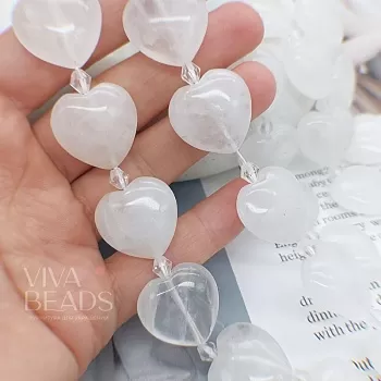 1 шт. Горный хрусталь бусина сердце ок. 20 мм (7631) купить в Воронеже | Заказать в интернет-магазине Viva Beads
